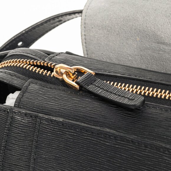 Senreve Midi Maestra Black Textured-Leather Backpack - Picture 15 of 16